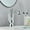 Chrome, variant on Gold/Antique Bronze/Chrome Short Creative Swan Shape Basin Sink Faucet Single Handle Deck Mount Hot Cold Water Mixer Tap