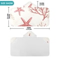 thumbnail image 4 of Yayeee Kids Hooded Towels Toddler Soft Absorbent Beach Bathing Wrap 50" x 23.5", White Starfish, 4 of 5