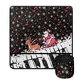 thumbnail image 2 of HELLHERO Santa Claus and The Piano Sewing Machine Mats Travelling Protective Mat Sewing Machine Table Pad for Wife Mom Family Present, Fall, 2 of 5