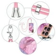 thumbnail image 3 of Case for Samsung Galaxy S23 Ultra, Adjustable Detachable Crossbody Strap Neck Strap Silicone Bumper Marble Painted TPU Ultra Thin Shockproof Protective Phone Case Cover for Galaxy S23 Ultra, Pink, 3 of 7