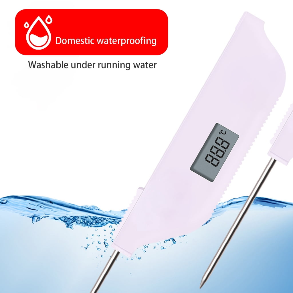 MOMOJIA Digital Thermometer for Cooking, Meat,Liquid, Oil,ScalableProbe ,Magnetic Back, Hold Function,Auto Shut Offs