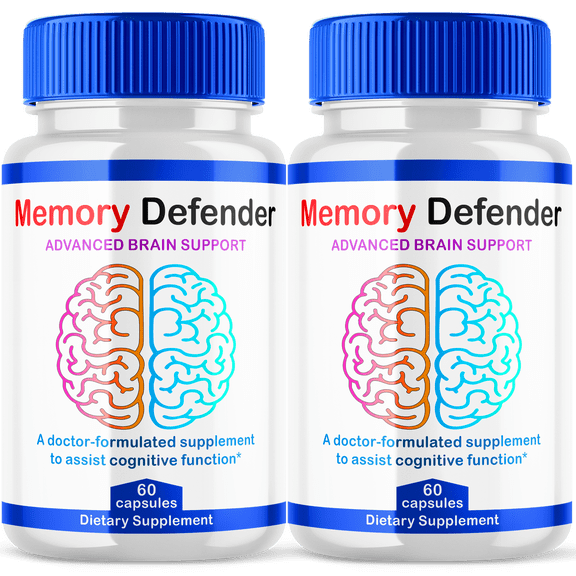 Memory Defender Brain Support Supplement Capsules Advanced Formula Pills 120 Capsules