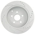 thumbnail image 3 of Geelife Drilled & Slotted Rear Coated Brake Rotor for Toyota, 3 of 9