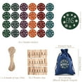 thumbnail image 3 of Juego de 24 bolsas de relleno para calendario de Adviento de Navidad, bolsas de regalo de Navidad con pegatinas de números de Adviento de 1 a 24 para pared, ventana, árbol de Navidad, 3 of 8