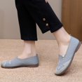 thumbnail image 4 of Ventilated Mesh Slip On Flats for Elderly Ladies, Pearl Decor Comfort Footwear Daily Walking Trips, 4 of 5