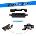 thumbnail image 4 of Front Bumper Winch Plate,Fit for 2017-2025 Ford F-250/F-350 (Excluded Diesel Models),Bumper-Mountable Winch Weighing up to 12,000 Pounds,Heavy Duty Steel Black Powder Coating, 4 of 11