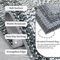 thumbnail image 4 of Printed Rugs with Braided Pattern on it, Washable 10x13 Area Rug for Living Room Non Slip Soft Bedroom Rugs Large Low Pile Stain Resistant Carpet for Nursery Dining Room Classroom, 4 of 9