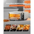 thumbnail image 4 of VEVOR Electric Pizza Oven, 18-Inch Commercial Pizza Ovens, 1740W Large Pizza Oven Countertop with Temp & Time Control, Built in Thermometer Indoor Pizza Maker for Restaurant Home Use, 4 of 9