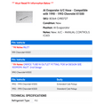 thumbnail image 2 of At Evaporator A/C Hose - Compatible with 1990 - 1993 Chevy K1500 1991 1992, 2 of 2
