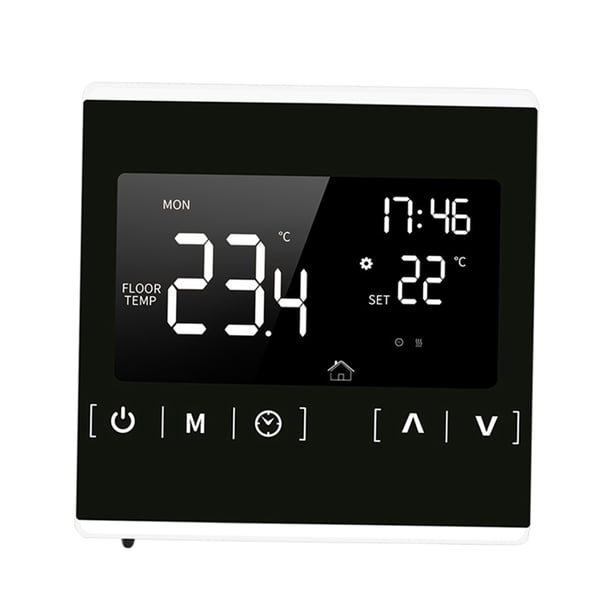 TermostatoTermostato de pantalla táctil LCD inteligente para el hogar, sistema de calefacción de suelo eléctrico programable, termorregulador, controlador de temperatura de CA 85-250V Irfora Termostato