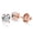 Rose, variant on Ladies 14k Natural Diamond Stud Earrings Round 0.5 Ctw Diamonds (Yellow Gold)