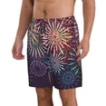 thumbnail image 2 of Balery Fireworks2 Traje de Baño Estilo Hawaiano para Hombre, Shorts de Secado Rápido con Bolsillos-Large, 2 of 6