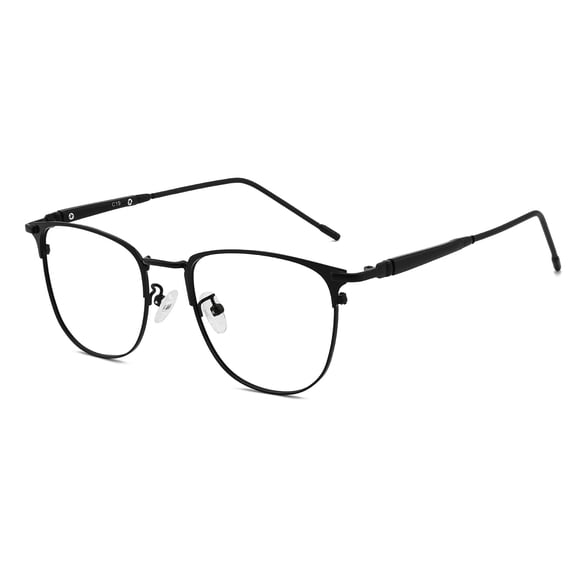 Gafas con filtro de luz azul GUDVUE ovaladas negras brillantes UV400