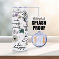 thumbnail image 3 of Inspirational Gifts for Women Floral Butterfly Straight Skinny 20 oz Tumbler Encouragement Gifts for Mom Friend Self Love Water Bottle Coffee Mug Insulated Tumblers Thermal Cup for Sports Travel, 3 of 6