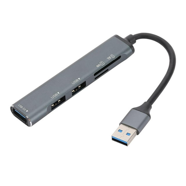 Concentrador USB 3.0 Hugo Lector de Tarjetas TF Multipuerto Adaptador Portátil