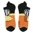 thumbnail image 6 of Dragon Ball Z Goku Character Art & Kanji Symbols Men's 5-Pair Ankle Socks, 6 of 7