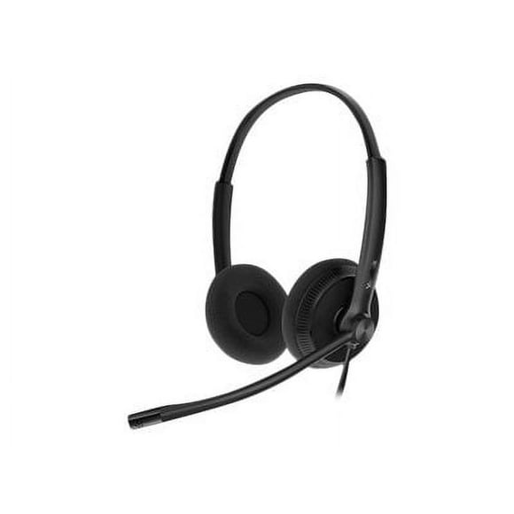 Yealink YHS34 Dual - Headset - on-ear - wired - Quick Disconnect - black