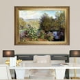 thumbnail image 4 of Claude Monet Art Reproduction Monet Water Lilies Paintings Giclee Canvas Prints Corner of the Garden Wall Art for Home Decoration Framed Ready to Hang, 4 of 4