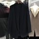thumbnail image 4 of Blazer de mujer de moda de color sólido con bolsillos, manga larga, cuello vuelto, abrigo de traje, blazer de mujer, abrigo de poliéster, 4 of 5
