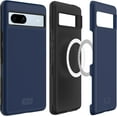 thumbnail image 1 of Étui de Téléphone pour Google Pixel 7a, TUDIA [MergeGrip] [Compatible MagSafe] de Qualité Militaire à Double Couche, Robuste [Aimant Intégré] Étui de Téléphone (Bleu Indigo), 1 of 7