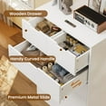 thumbnail image 6 of Afuhokles Tall Dresser Wood 6 Drawer Dressers for Bedroom, Wood Chest of Drawers, Modern Storage Cabinet, White, 6 of 8