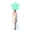 Cyan Shooting Star, variant on Yellow Star Car Antenna Topper - Auto Antenna Ball Exterior Decor Car Decorations Easy to Find Car in The Parking Lot (Shooting Star)