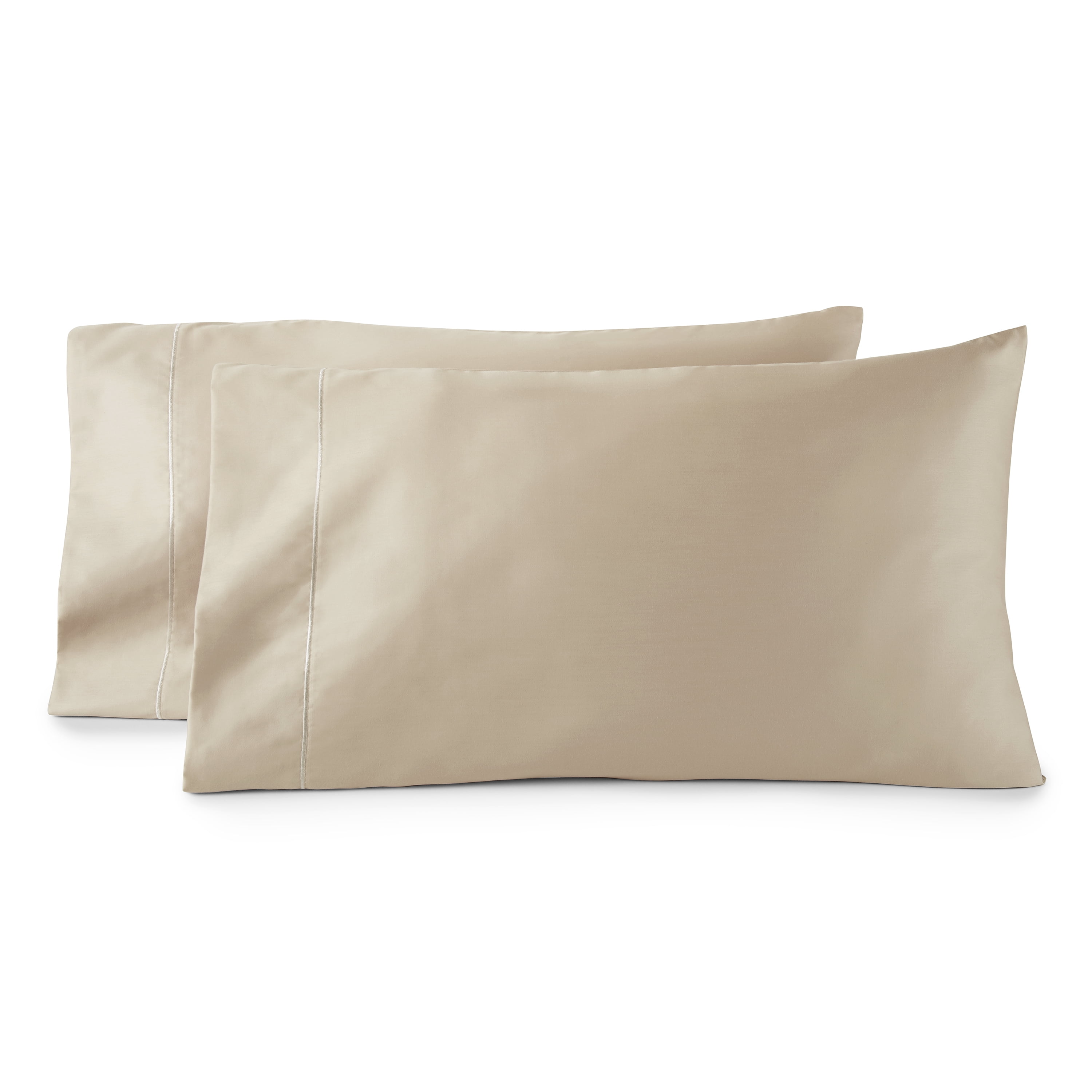 Better Homes & Gardens 2-Piece 400 Thread Count Performance Pillowcase Set, Almond Biscuit, Queen