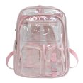 thumbnail image 1 of Consulte A Través Bookbag Clear Mochila Múltiple Puntos Múltiples para Viajes Al Aire Libre, 1 of 9