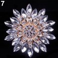 thumbnail image 1 of YOPTOP Bouquet de Mariée en Alliage Brillant avec Strass, Blanc, 1 of 8