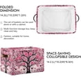 thumbnail image 2 of Rose Tree Foldable Storage Basket for Shelves, Collapsible Sturdy Storage Bin with Handles, Canvas Storage Cube for Organizing Closet 1PC Home Decor, 2 of 7
