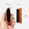 thumbnail image 4 of RED by Kiss Beard Brush with 100% Natural Boar Bristles for Men, Premium Wooden Brush, Beards Mustaches Grooming Shaving Comb, Tame and Soften Facial Hair (POCKET), 4 of 6