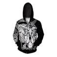 thumbnail image 2 of Sudadera con capucha para hombre modelo 2024, moderna y versátil, con cremallera, cómoda y elegante, con estampado de monstruo personalizado para hombre, 2 of 5