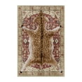 thumbnail image 7 of GENIMO 2'x3' Area Rug for Entryway, Machine Washable Non Slip Low Pile Indoor Door Mat for Front Door Kitchen Bathroom, Contemporary Animal Print, Dusty Red, 7 of 7