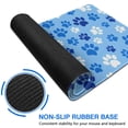 thumbnail image 6 of Long Mouse Pads for Desk,Blue Dog Paw Footprint Desk Mats on Top Of Desks, Desk Mouse Pad Extra Large with 3mm Non-Slip Base and Stitched Edge for Gaming,Office,Work,Home 31.5"x15.7", 6 of 6