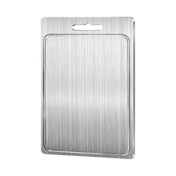 Cutting Board 304 Stainless Steel Cutting Boards with Juice Groove - Metal Food Grade Chopping Board for Cutting Meats Vegetables Fruits, Kitchen Chopping Board