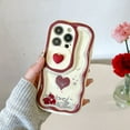 thumbnail image 4 of Instagram Minimalist Quicksand Red Heart Suitable for iPhone 11 12 13 14 15 Pro Max Phone Back Cover Protective Case Sliding Len (Ivory,For iPhone 12 Pro), 4 of 6