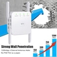 thumbnail image 5 of Extensor De Red Wifi 5G, Tasa De Transmisión De 1200Mbps, Amplificador De Señal Wifi, Repetidor Wifi Inalámbrico De Larga Distancia Eigraketly EL016445-01, 5 of 5