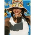 thumbnail image 2 of LinYooLi Womens Straw Sun Hat Floral Woven Bucket Hat Y2k Aesthetic Accessories Foldable Floppy Boho Beach Cap Cute Preppy Stuff, 2 of 8