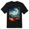 thumbnail image 2 of Plus Size Shirt for Women Oversized Black Tops for Women Short Sleeves Shirt for Women Sky 8 T Shirt Crewneck Shirt for Women M, 2 of 5