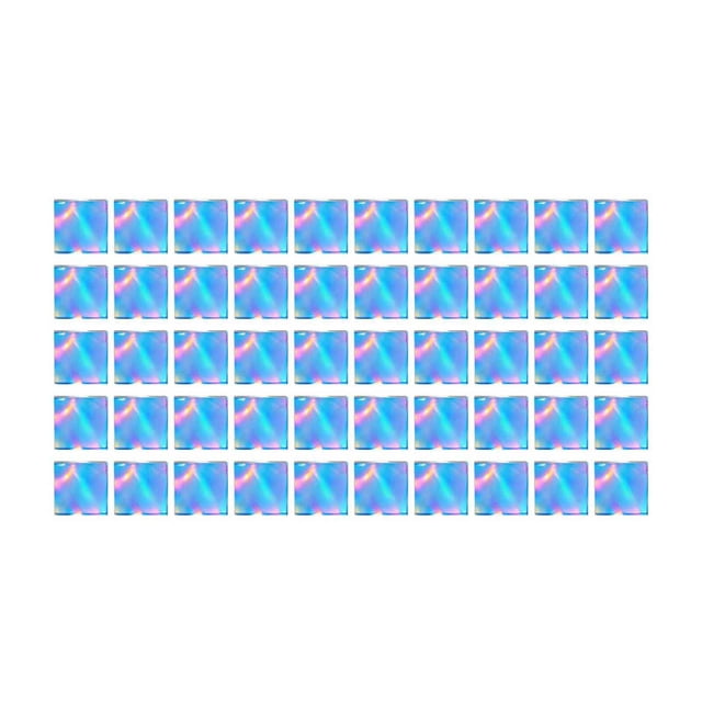 YWIYIUD 50/100/200/300/500PCS 1.18x1.18inch Mini Rainbow Squares Suitable for DIY Crafts Light Shadow Artwork and Decorative Projects Double Sided Colorful Squares