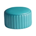 thumbnail image 4 of Luzkey Foot Rest Stool, Round Footstool, Removable Foot Stool, Sofa Footrest, Stable Sofa Tea Stool, Soft Foot Stool for Entryway peacock blue, 4 of 8