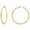 Gold, variant on 10K Yellow Gold 2x40mm High Polished Hoop Earrings - Women