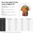 thumbnail image 5 of Fotbe Colorful Building Blocks A Camisa Estampada de Manga Corta para Hombre, Casual de Verano, Estilo Playero, Sin Arrugas-X-Large, 5 of 5