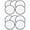 white, variant on Byfri 10 Pack Multicolor Round Foldable Flying Disc Hand Fans Portable Cooling Fans for Summer Outdoor 25cm