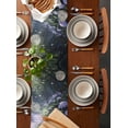 thumbnail image 2 of Spring Summer Floral Table Runner 70 Inches, Farmhouse Green Forest Botanical Bed Runner Dresser Scarves Tabletop for Indoor Outdoor Parties/Ceremony/Banquet, 13" x 70", 2 of 8