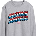 thumbnail image 3 of Marvel Captain America - Logo Type Print - Men's Long Sleeve Graphic Tee, 3 of 5