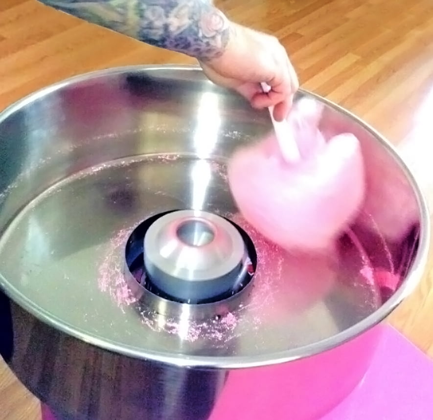 Speciality Appliances Pink Candy Floss Maker with 4 Candy Floss Sugars