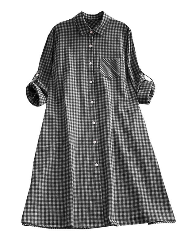 vintage plaid dress