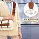 thumbnail image 4 of Sonducket Correa de bolso de PU de estilo clásico para bolsos, reemplazo directo y exquisita correa de bolso de hombro artesanal Bolsas de mensajero y de hombro Marrón, 4 of 6