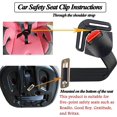 thumbnail image 3 of Hebilla para asiento de coche con soporte de clip para cinturones de seguridad para bebés, niños pequeños y niños, 3 of 4
